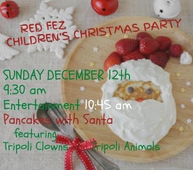 Red Fez Childrens Christmas Party - Click Here for Details