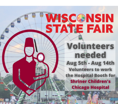 State Fair Hospital Booth Volunteers - Click Here for Details