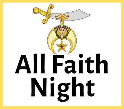 All Faith Night - Click Here for Details