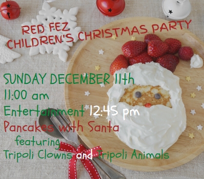 Red Fez Children's Christmas Party - Click Here for Details