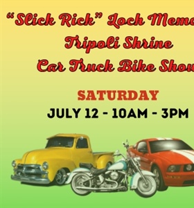 Tripoli Shrine Car, Truck and Bike Show - Click Here for Details