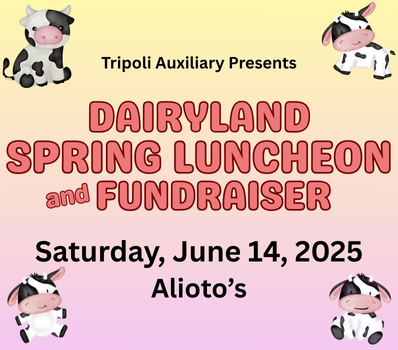 Tripoli Auxiliary Annual Spring Luncheon - Click Here for Details