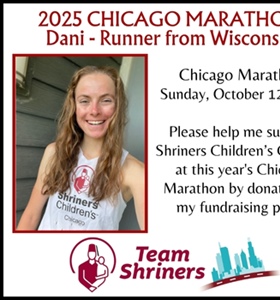 Chicago Marathon Runner Raising Funds for Shriners Children's - Click...