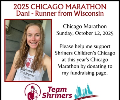 Chicago Marathon Runner Raising Funds for Shriners Children's - Click...