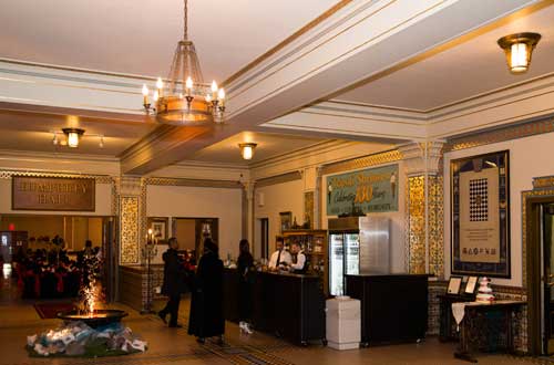hall rental, lobby bar and buffet